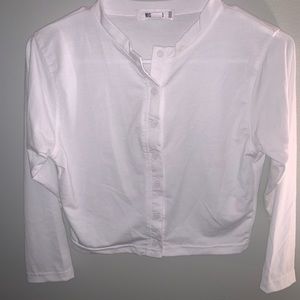 White Button-Up Long Sleeve
